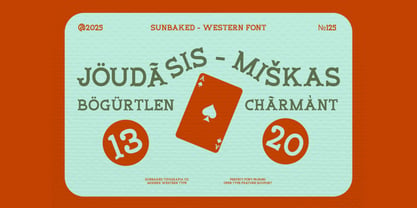 Sunbaked Font Poster 5