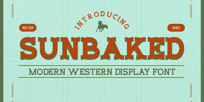 Sunbaked Font Poster 1