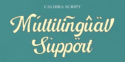Callibre Calligraphy Font Poster 6