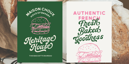 Peach Club Script Font Poster 2