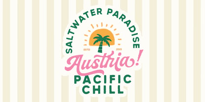 Peach Club Script Font Poster 3