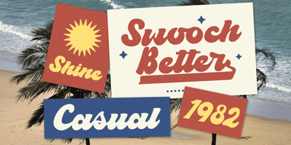 Swooch Font Poster 4