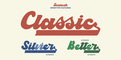 Swooch Font Poster 9