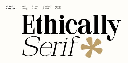 Ethically Serif Font Poster 1