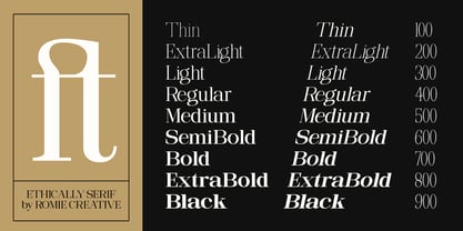 Ethically Serif Font Poster 2
