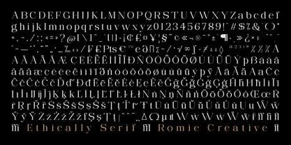 Ethically Serif Font Poster 11