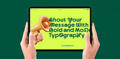 Scramble Font Poster 5