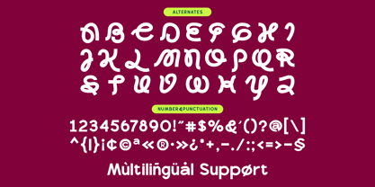 Scramble Font Poster 14