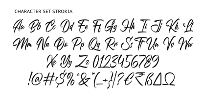 Strokia Font Poster 14