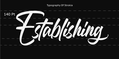 Strokia Font Poster 2