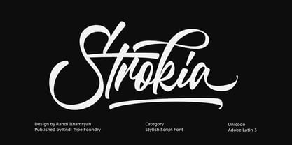Strokia Font Poster 1