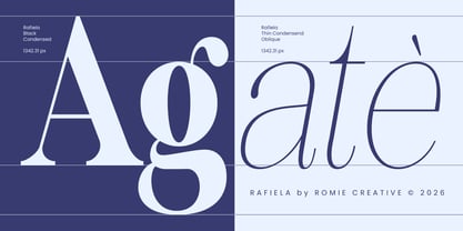 Rafiela Font Poster 3