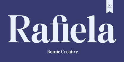 Rafiela Font Poster 1