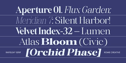 Rafiela Font Poster 5
