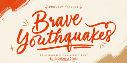 Brave Youthquakes Font Poster 1