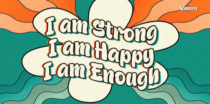 Aamora Font Poster 9
