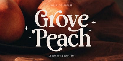 Grove Peach Font Poster 1