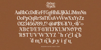 Grove Peach Font Poster 10