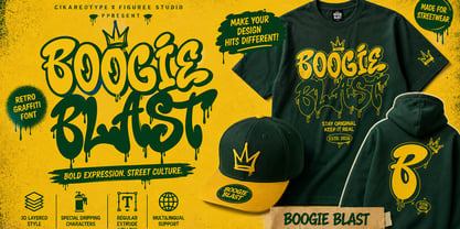 Boogie Blast Font Poster 3