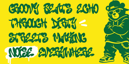 Boogie Blast Font Poster 2