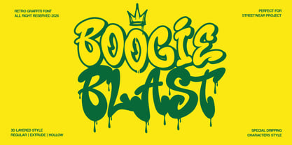 Boogie Blast Font Poster 1