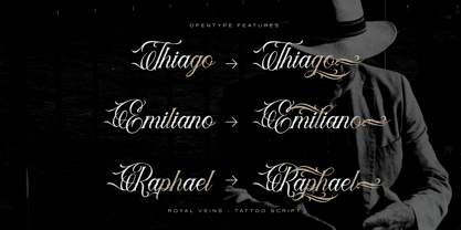 Royal Veins Font Poster 5