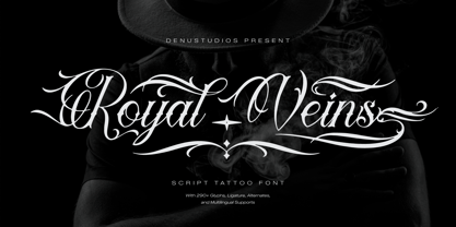 Royal Veins Font Poster 1