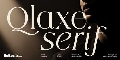 Qlaxe Serif Font Poster 1