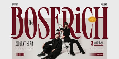Boserich Font Poster 1