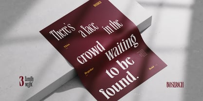 Boserich Font Poster 10