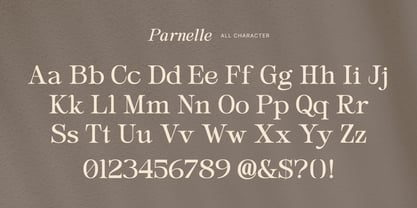 Parnelle Font Poster 10