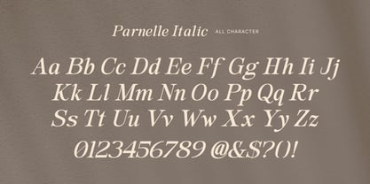 Parnelle Font Poster 11