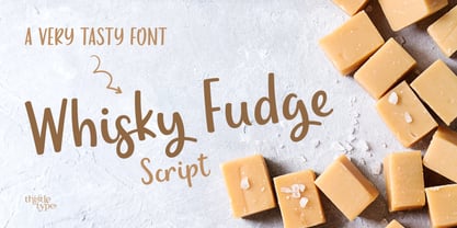 Whisky Fudge Script Font Poster 1