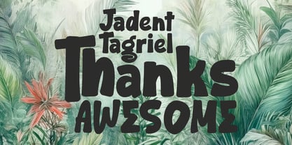 MC Jadent Tagriel Font Poster 7