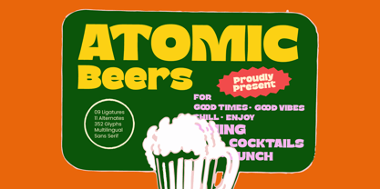 Atomic Beers Font Poster 1