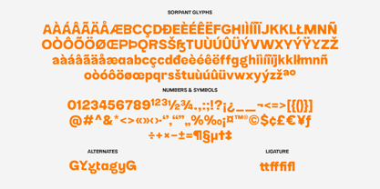 Sorpant Font Poster 12