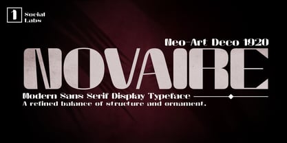 Novaire Font Poster 1