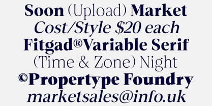 Fitgad Font Poster 3