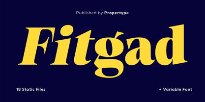 Fitgad Font Poster 1