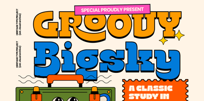 Groovy Bigsky Font Poster 1