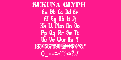 Sukuna Font Poster 2