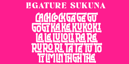 Sukuna Font Poster 5