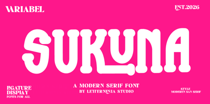 Sukuna Font Poster 1