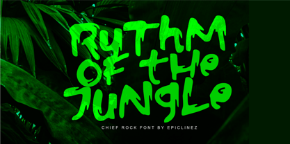 Chief Rock Font Poster 2