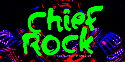 Chief Rock Font Poster 1