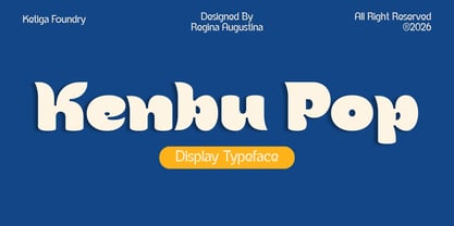 Kenbu Pop Font Poster 1