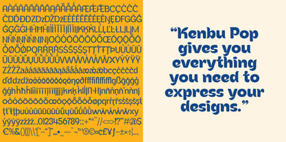 Kenbu Pop Font Poster 8
