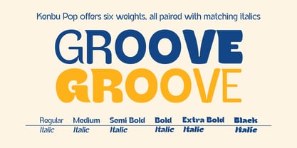 Kenbu Pop Font Poster 3