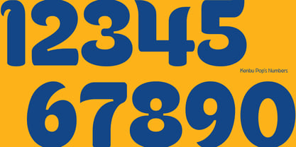 Kenbu Pop Font Poster 9