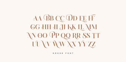 Drose Font Poster 8